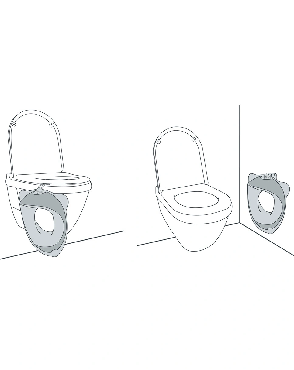 Toilettensitz POTTY in light grey