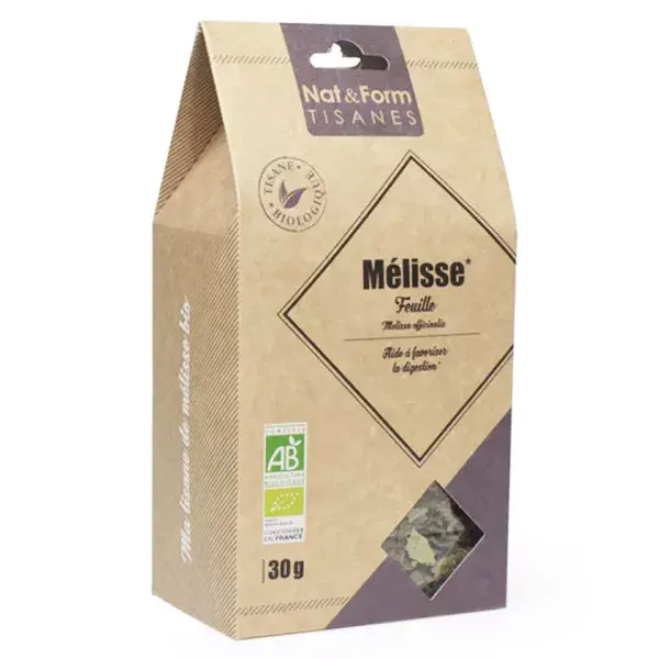 Chá de Ervas Orgânico de Melissa Nat & Form 30g