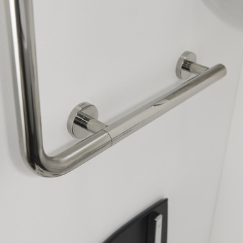 Tiger Boston comfort & safety veiligheidsgreep 90° links glanzend RVS