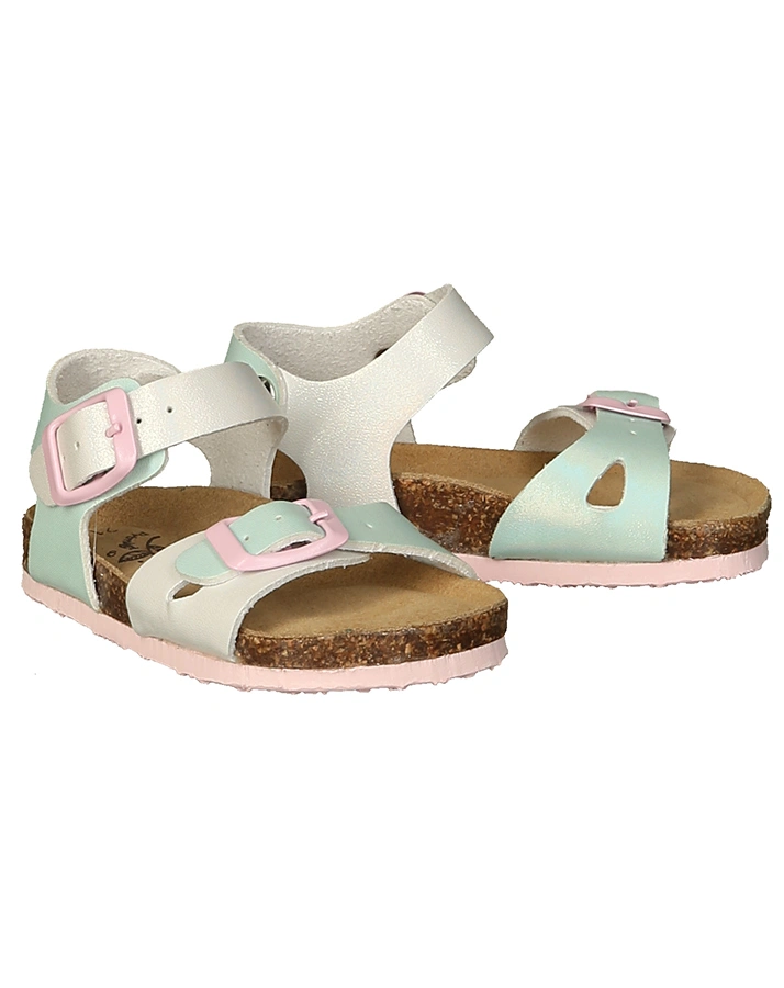 Sandalen AURORA in weiß/aqua