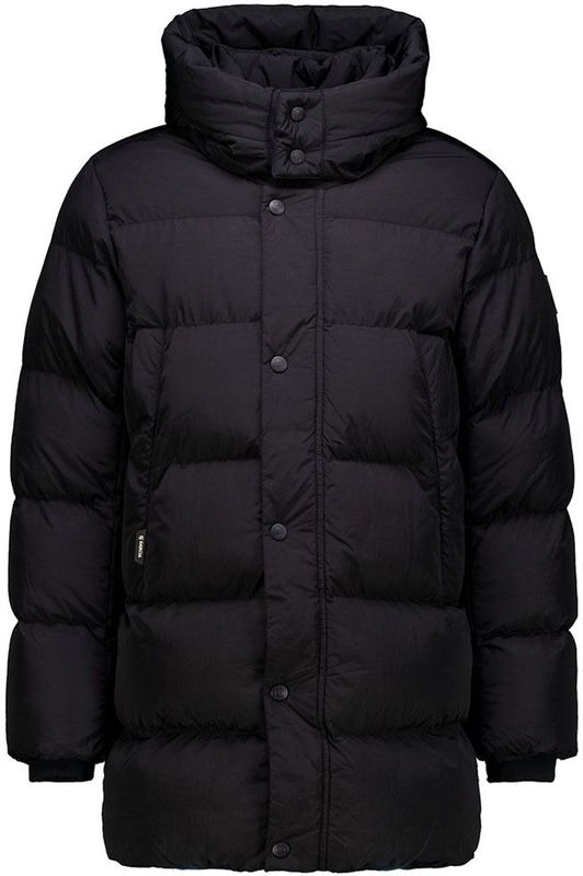 GARCIA - Halflange Gewatteerde Puffer - Jas - Zwart