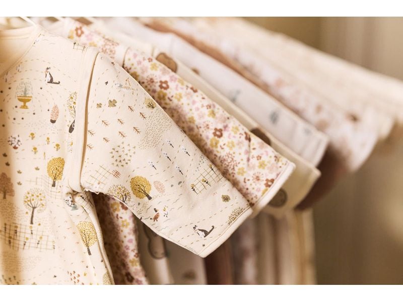 Jollein Baby-Ganzjahresschlafsack Tiny Park 90 cm Gefütterter Schlafsack mit abnehmbaren Ärmeln
