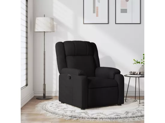 Fauteuil inclinable Noir Tissu