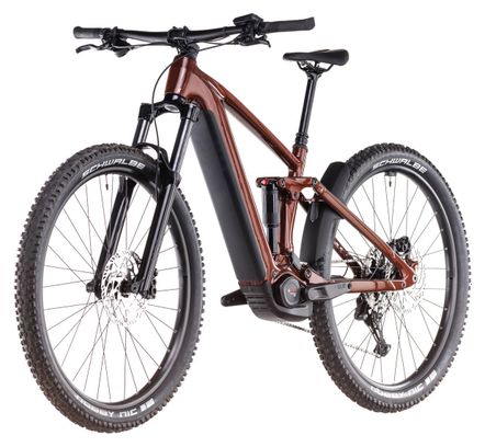 VTT Électrique Tout-Suspendu Cube Stereo Hybrid One44 Pro 800 Shimano Cues 11V 800 Wh 27.5'' Rouge Bourbon 2025