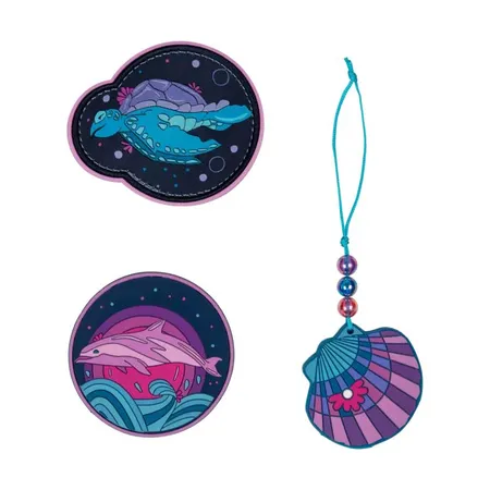 DerDieDas Wechselbuttons Deep Ocean, 3-teilig