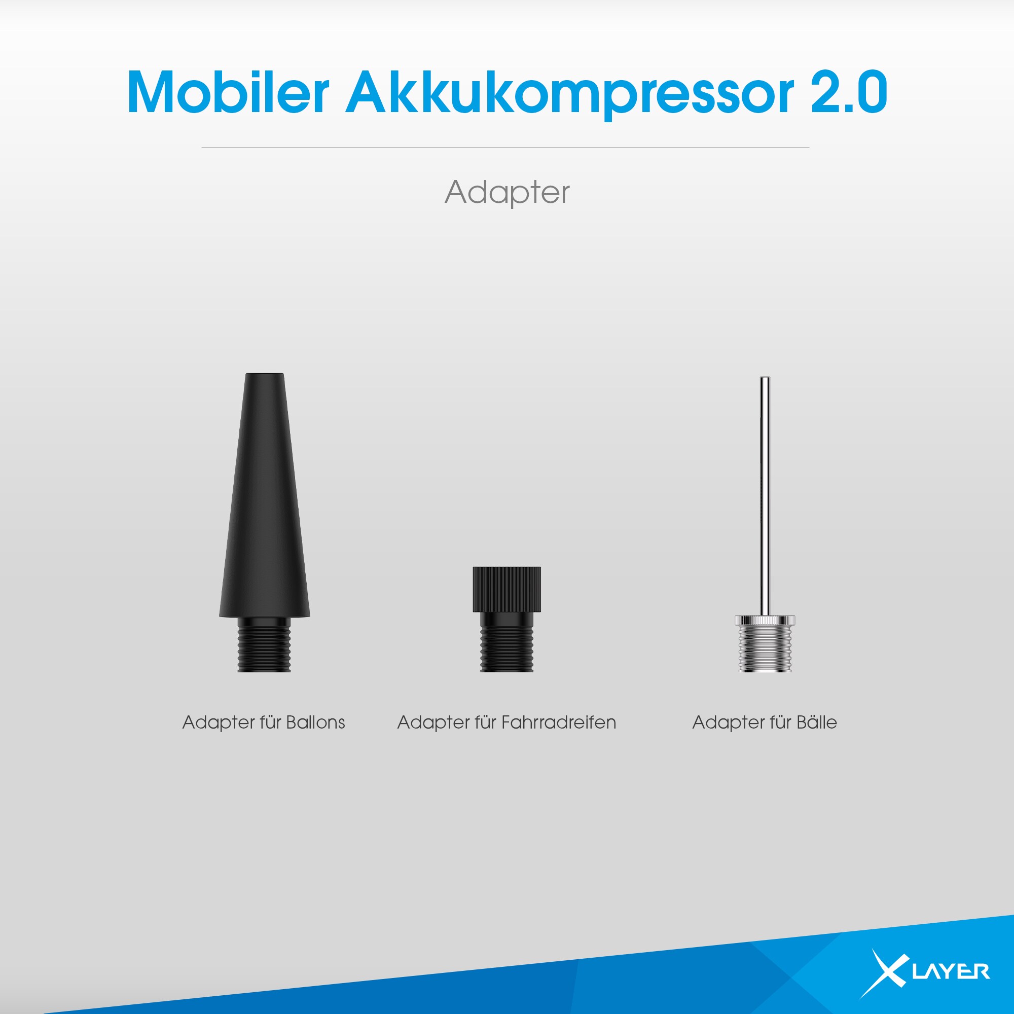 Xlayer Mobiler Akkukompressor 2.0 10.0 bar 6.000 mAh