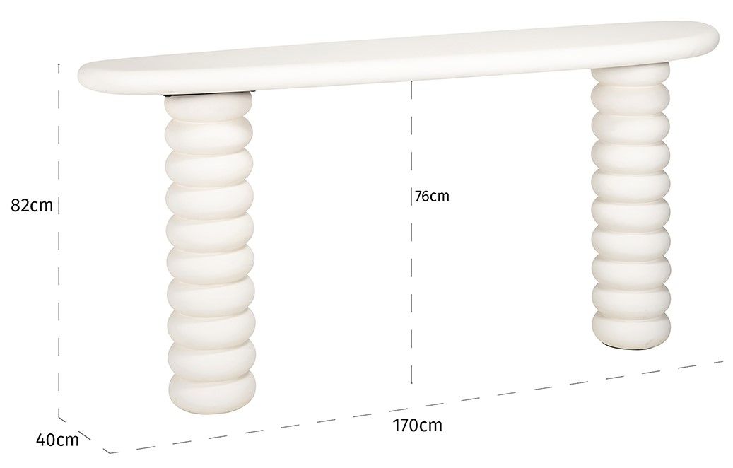 Wandtafel 211680 Bloomstone B170 x D40 x H82 cm