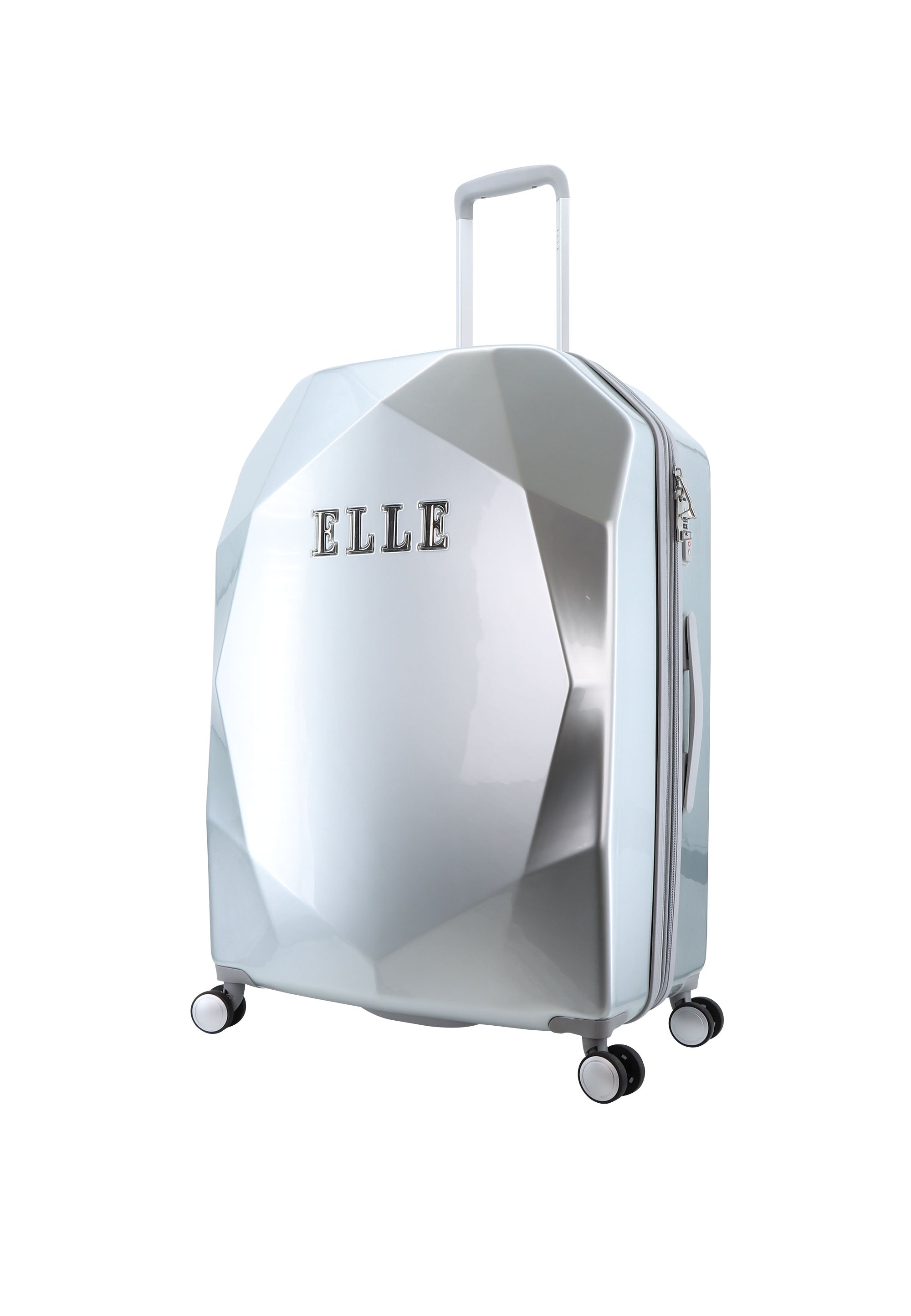 ELLE Diamond 76.5 cm reiskoffer - Silver