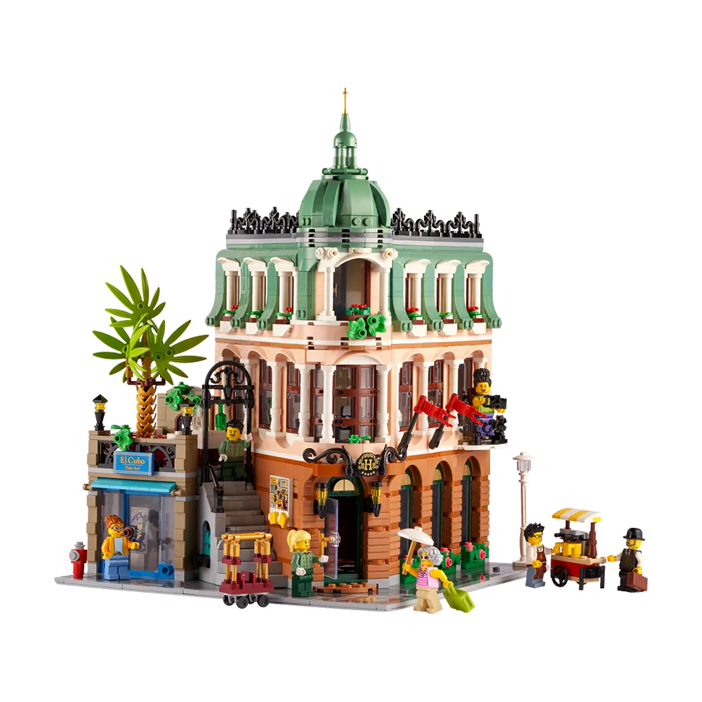 (3066-tlg. Set) Icons Klemmbausteine Architektur Spielzeug Building Modell Bausatz (10297) - Boutique Hotel