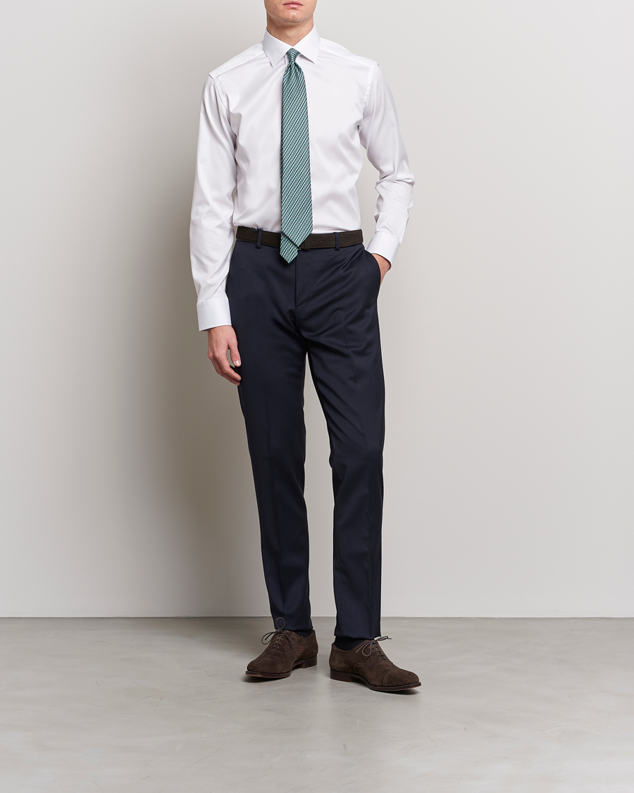 Eton Slim Fit Signature Twill Shirt White