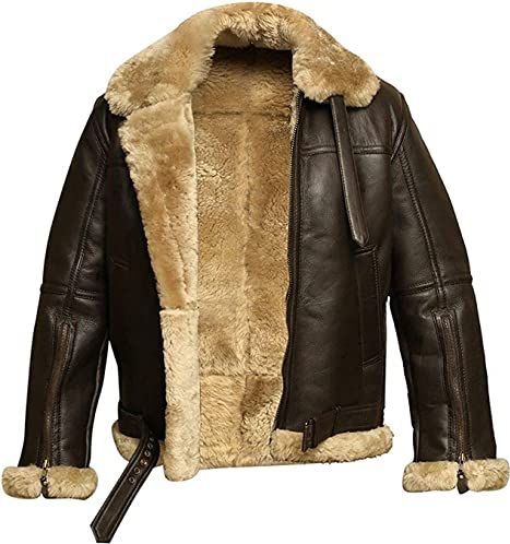 Aksah Fashion - RAF B3 Bomber - Leren Jas - Bruin