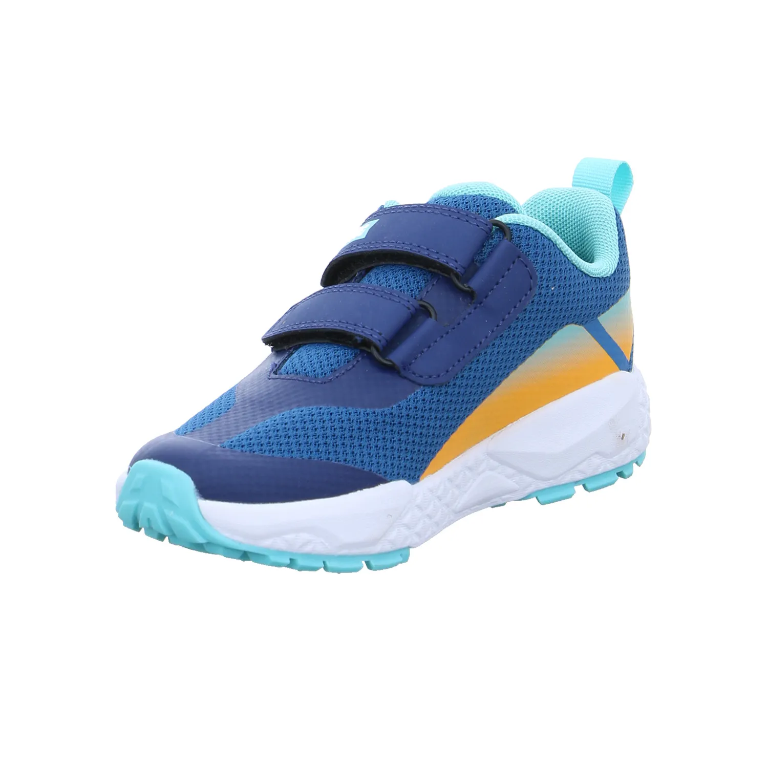PRIMIGI Kleinkinder-Halbschuh Klett Blau Leder  Sneaker
