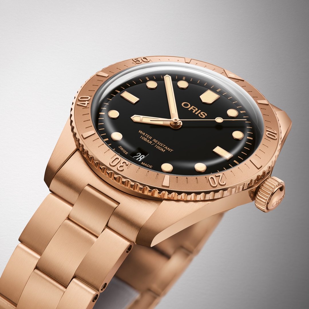 Oris Divers Sixty-Five Cotton Candy Sepia