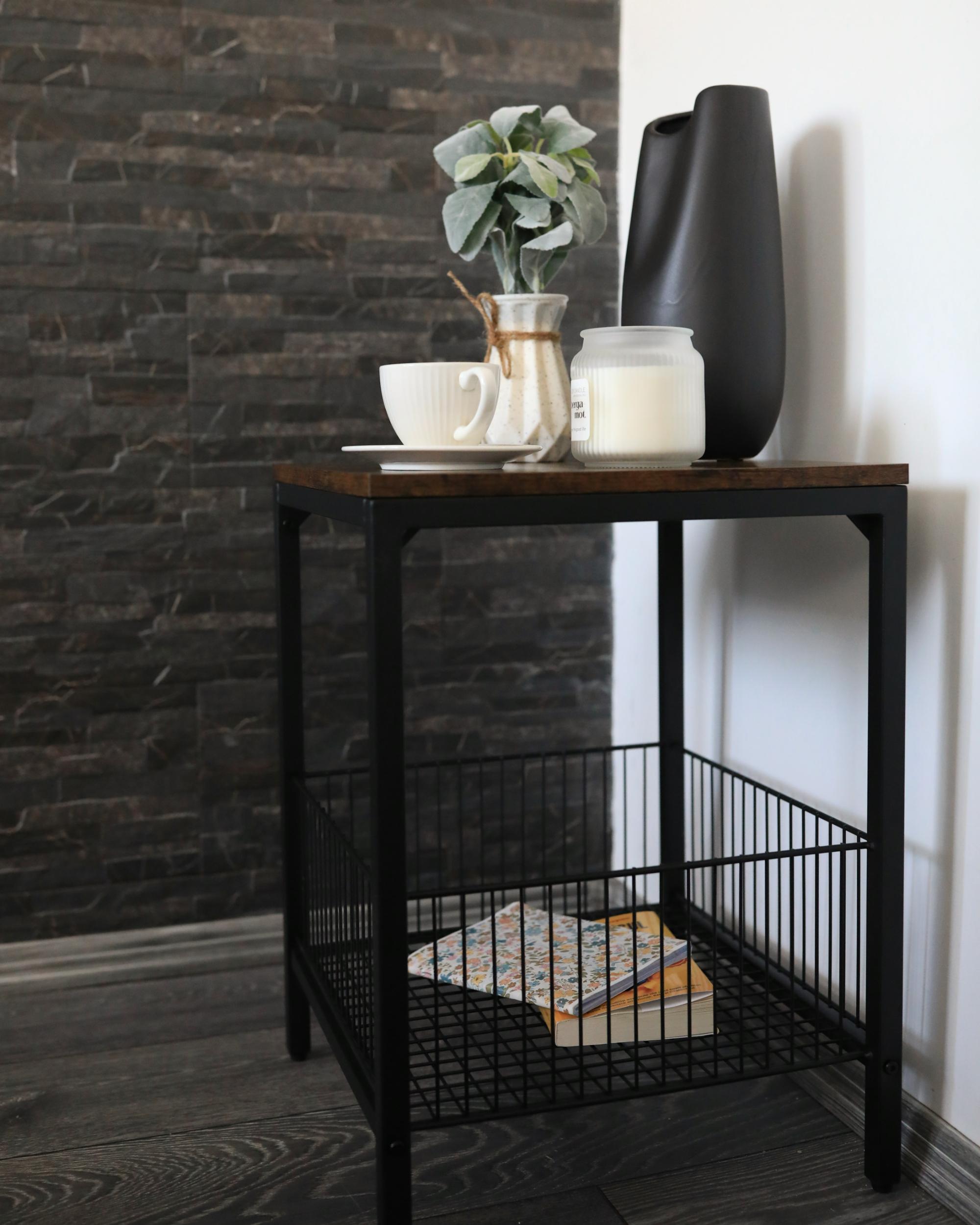 Bijzettafel KENNER Donkerbruin