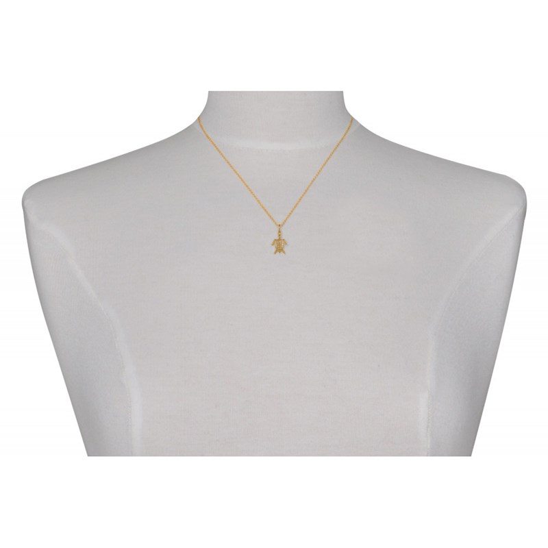 Collier Plaqué Or Tortue des Galápagos