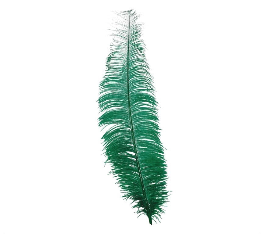 Groene Struisvogelveren 40cm 12st