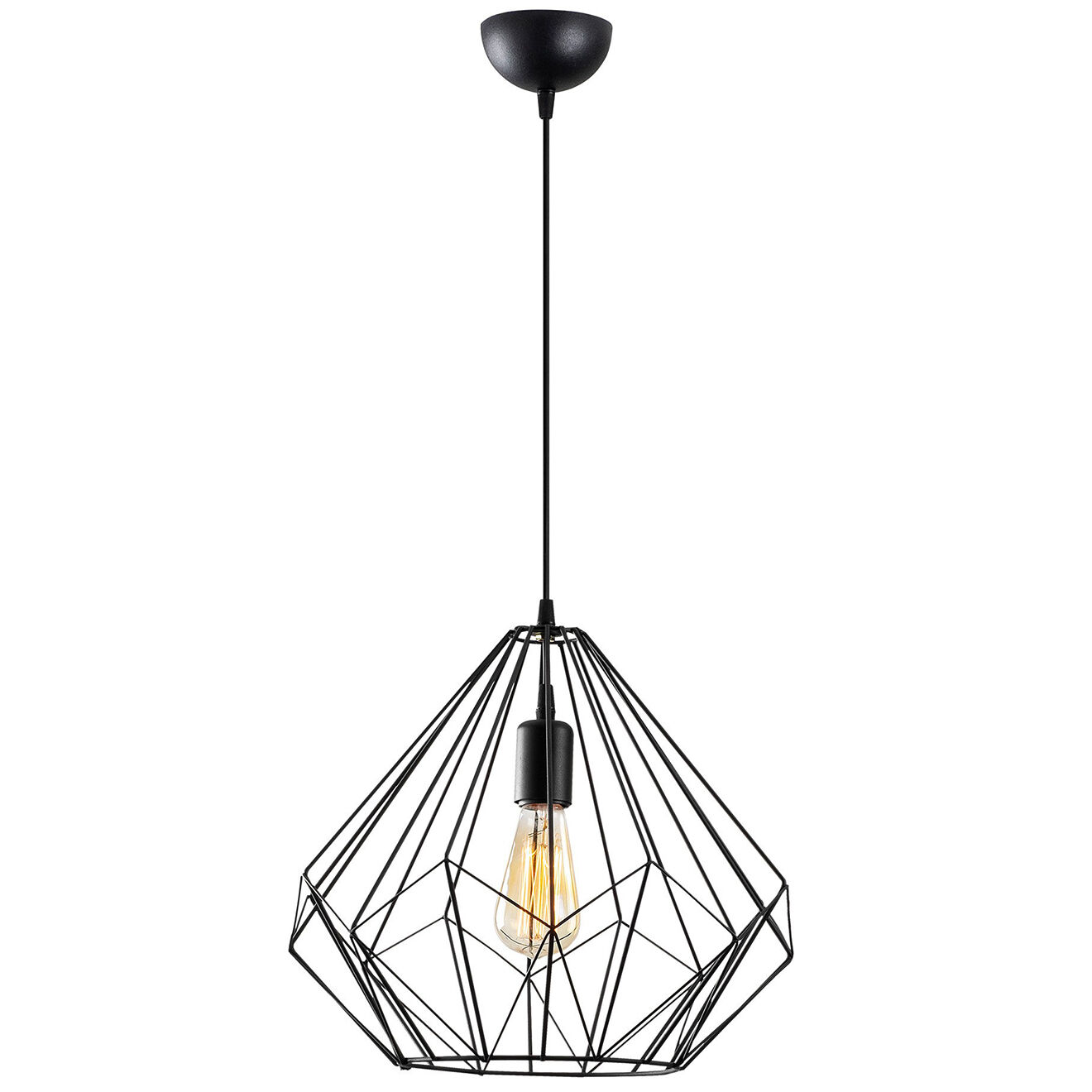 Sheen Suspension Diamond noire - D.37xH.129 cm