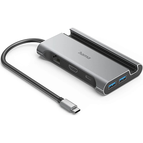 HAMA USB-C hub 7 - sort