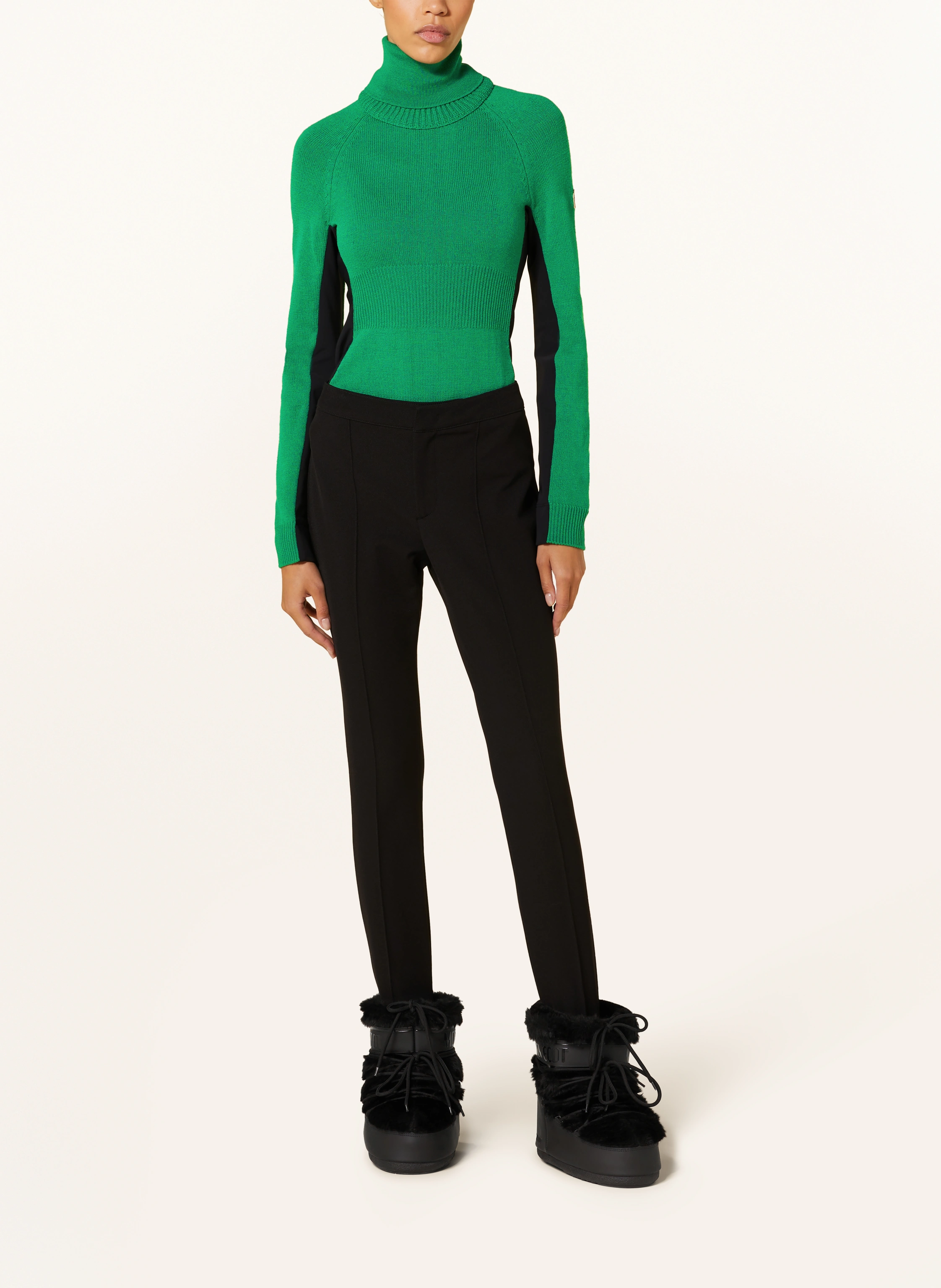 MONCLER GRENOBLE Rollkragenpullover im Materialmix