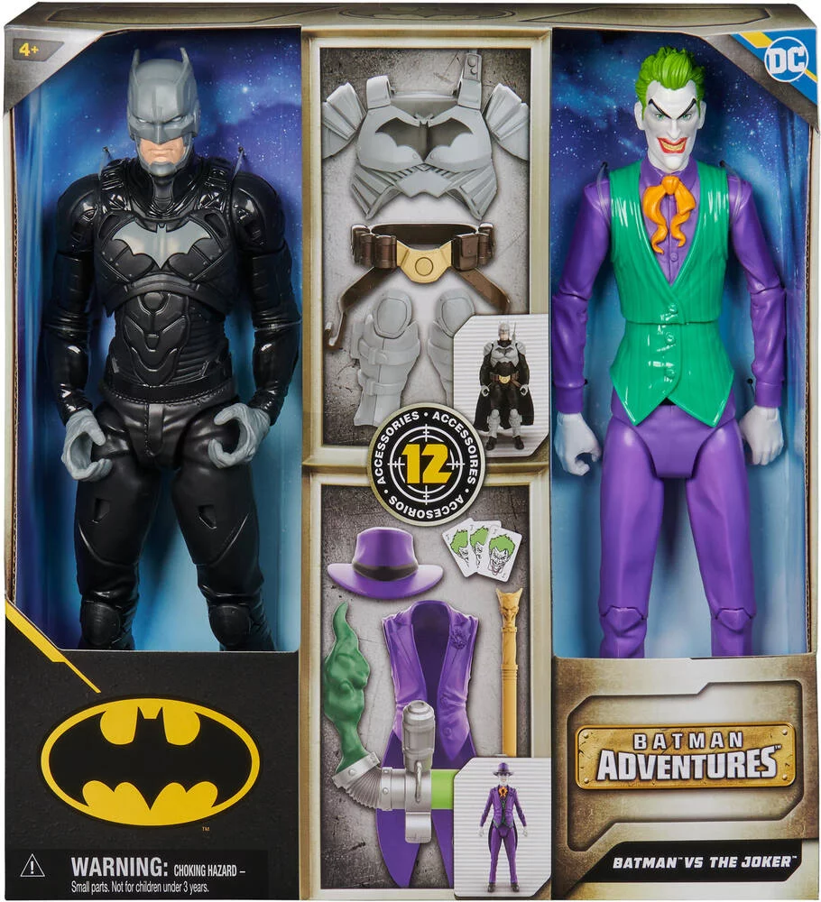 DC COMICS - FIGURINE - BATMAN - BATMAN VS LE JOKER 30CM