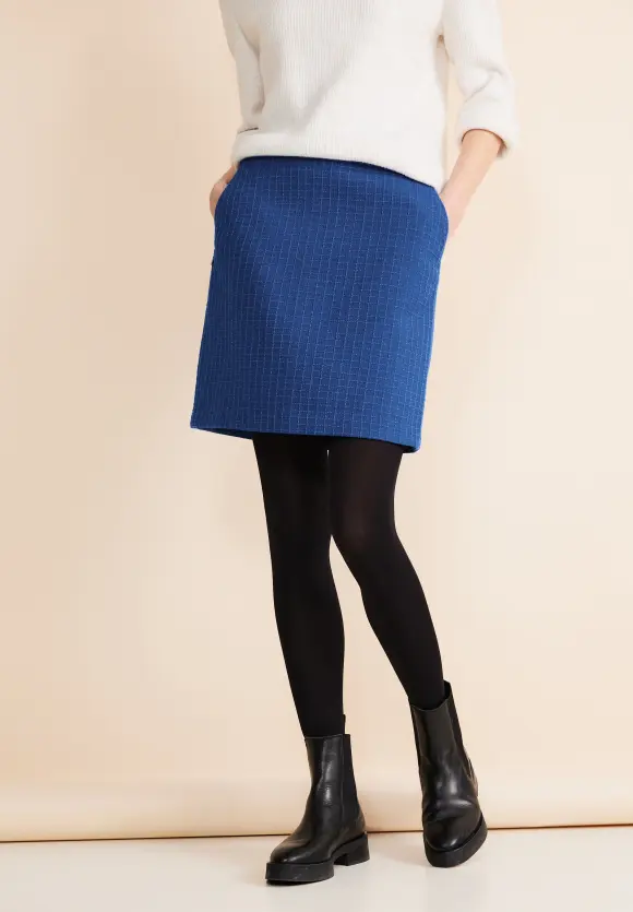 Bouclé Minirock - fresh intense gentle blue