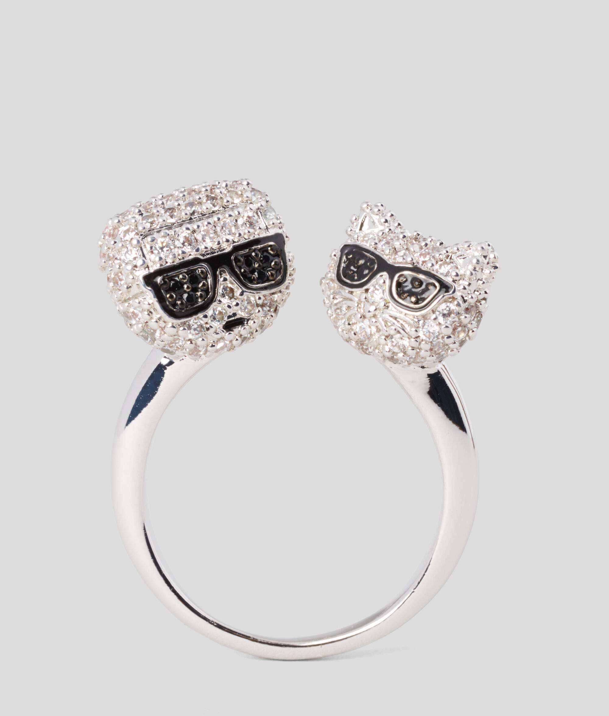 BAGUE K/IKONIK PAVÉE KARL ET CHOUPETTE