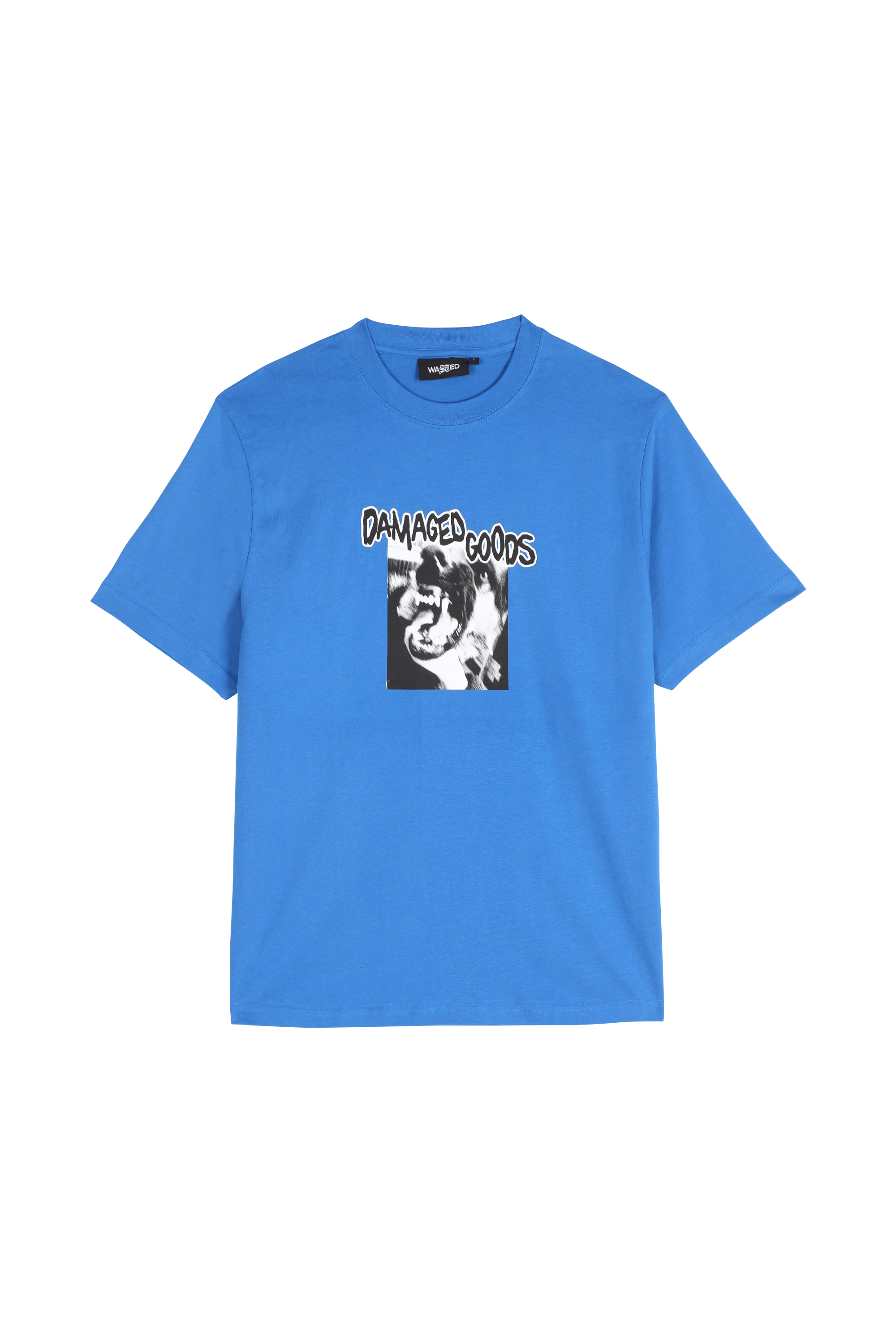 WASTED T-SHIRT DAMAGED GOODS Bleu