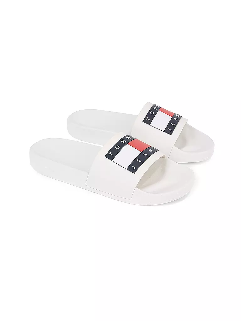 TOMMY JEANS Badeschuhe - Slides weiss