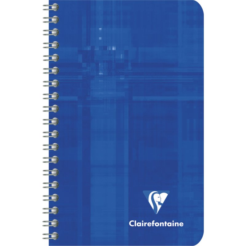 Carnet spirale Clairefontaine Metric 7,5 x 12 cm assorti ligné - 100 pages