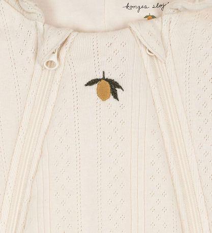 Konges Sløjd Overall - Minna - Antique White m. Lochmuster