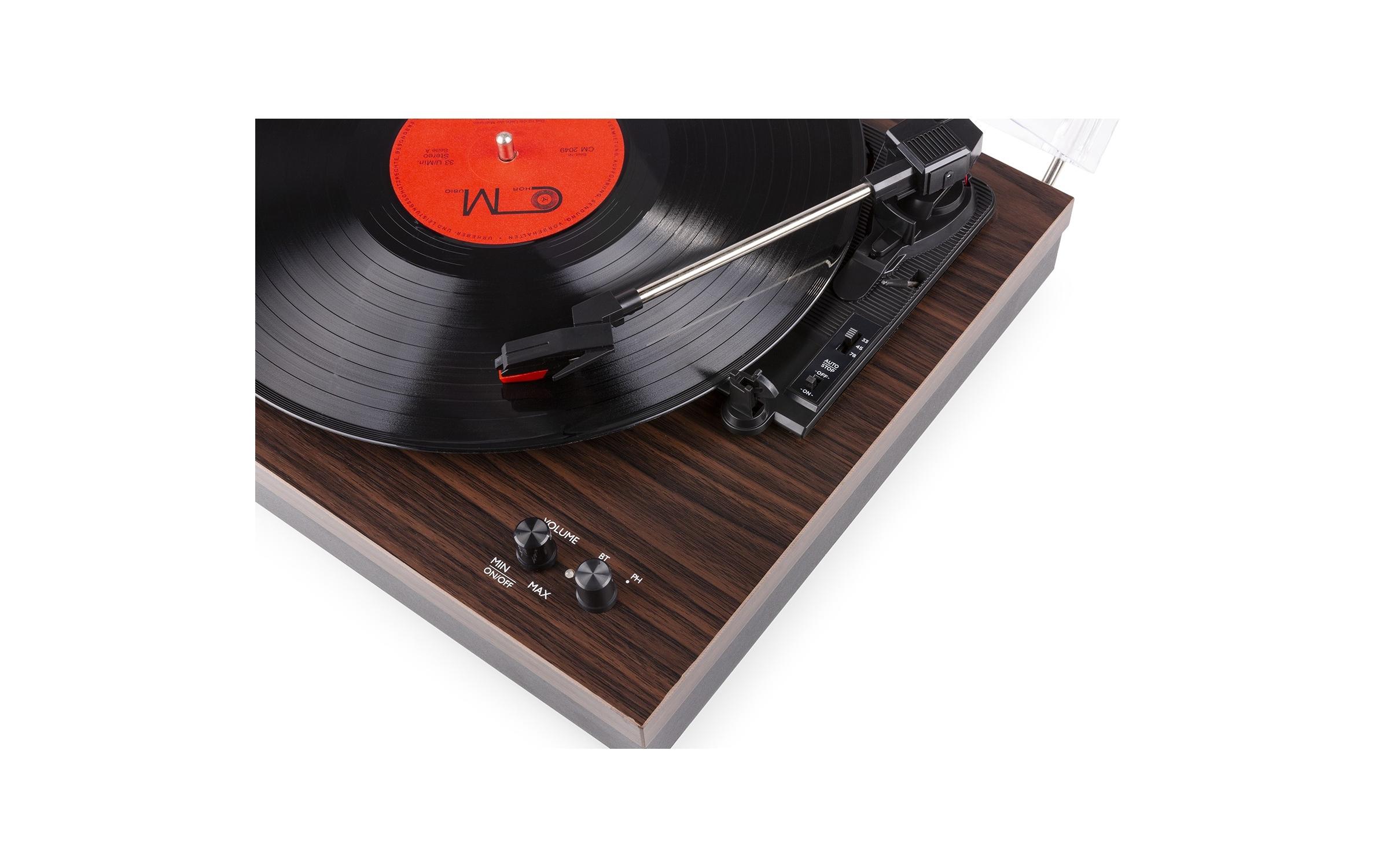 Plattenspieler RP165D Dunkelbraun<br>HiFi-Plattenspieler mit Riemenantrieb