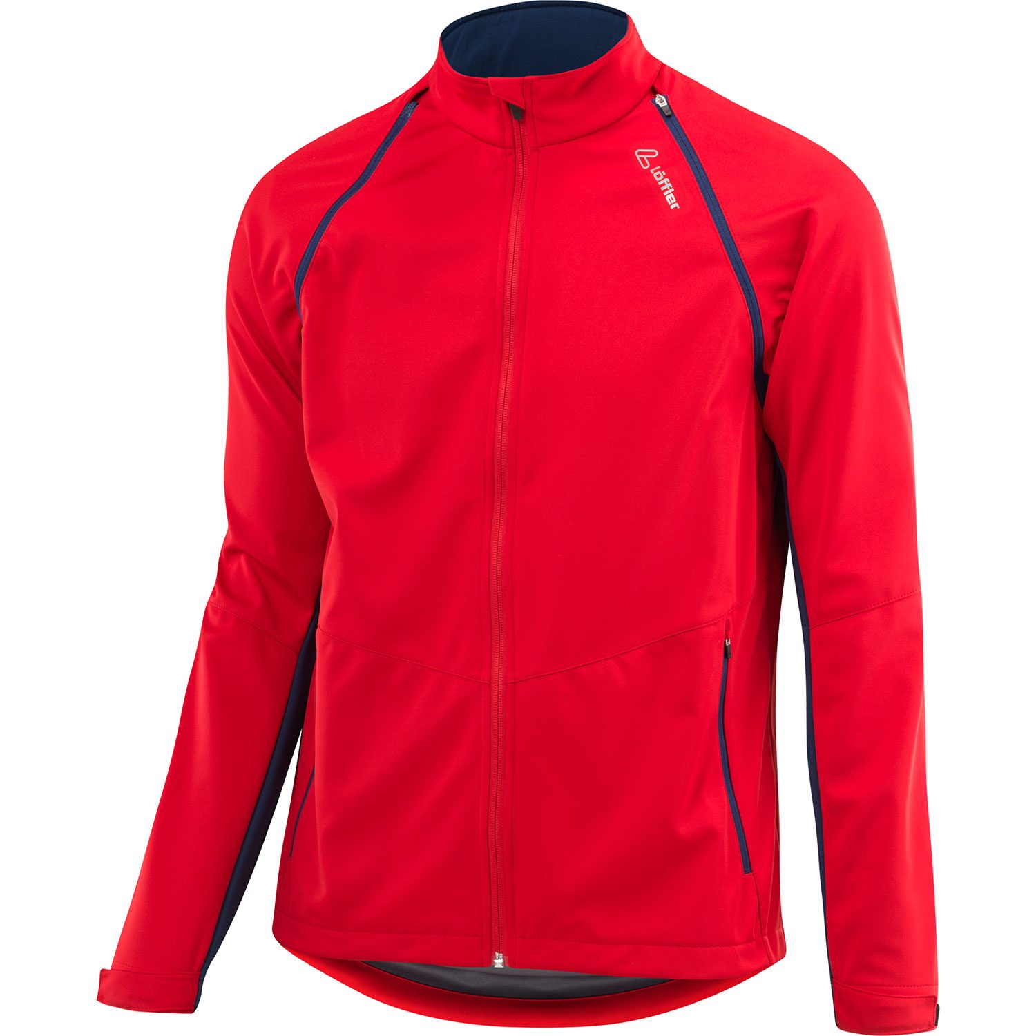 Löffler GORE-TEX INFINIUM™ Windstopper® Light Zip-Off Langlaufjacke Herren rot