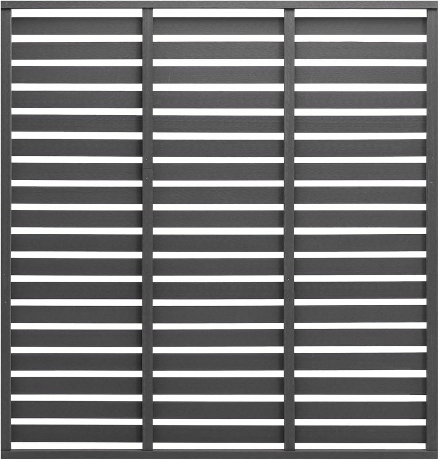 Zaunelement WPC 180 x 180 cm Grau Zaunfelder Holz Sichtschutzelemente Garden Fence Wpc Pfosten