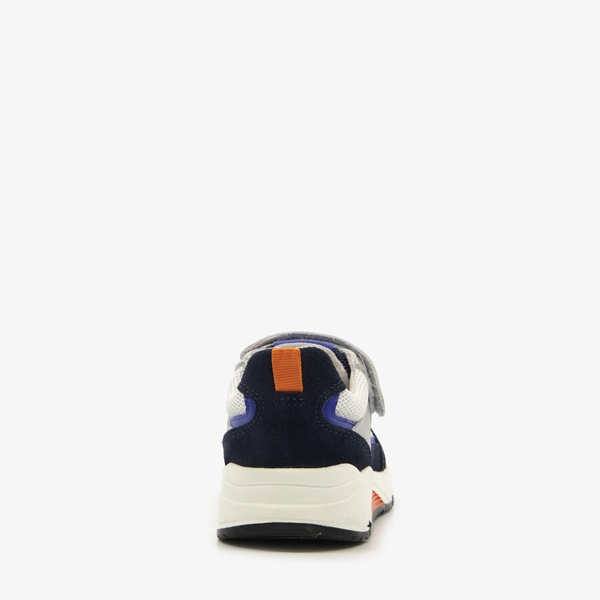 TwoDay leren jongens sneakers met oranje detail