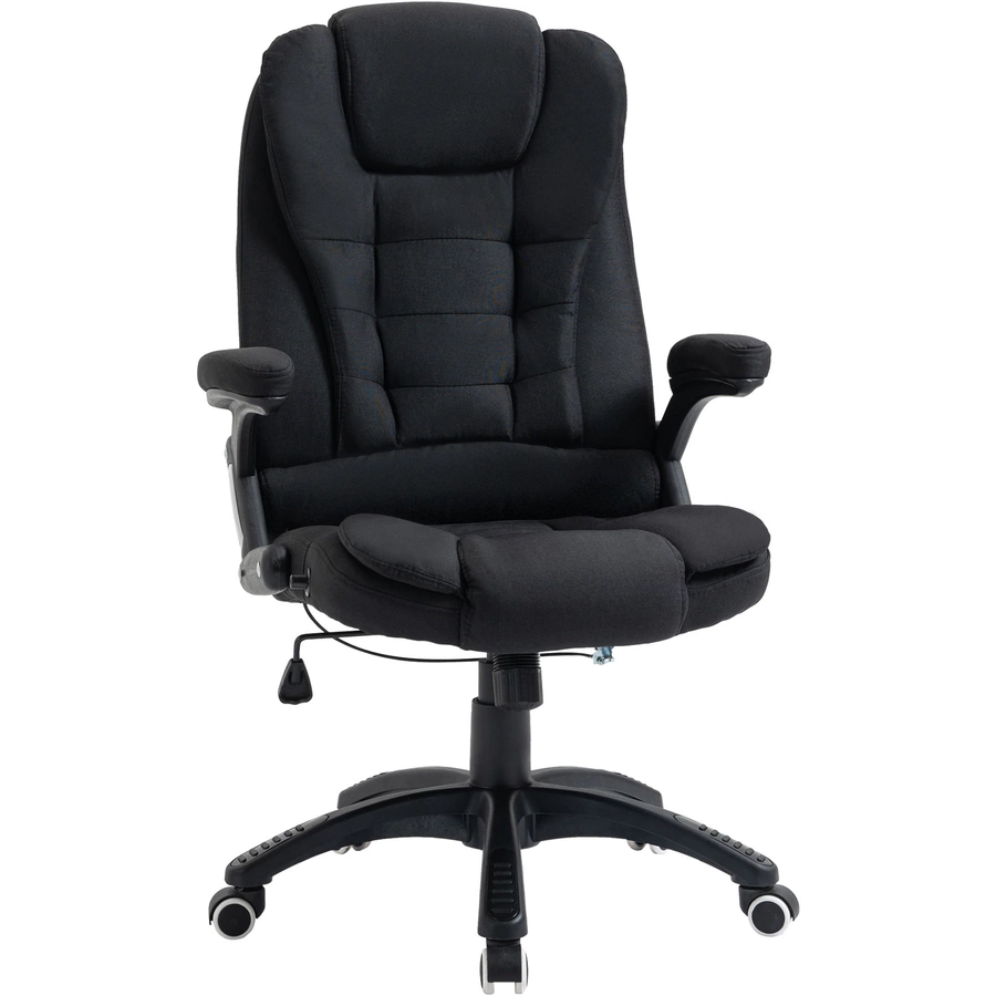 Vinsetto Bürostuhl ergonomisches design, Atmungsaktiv Schwarz