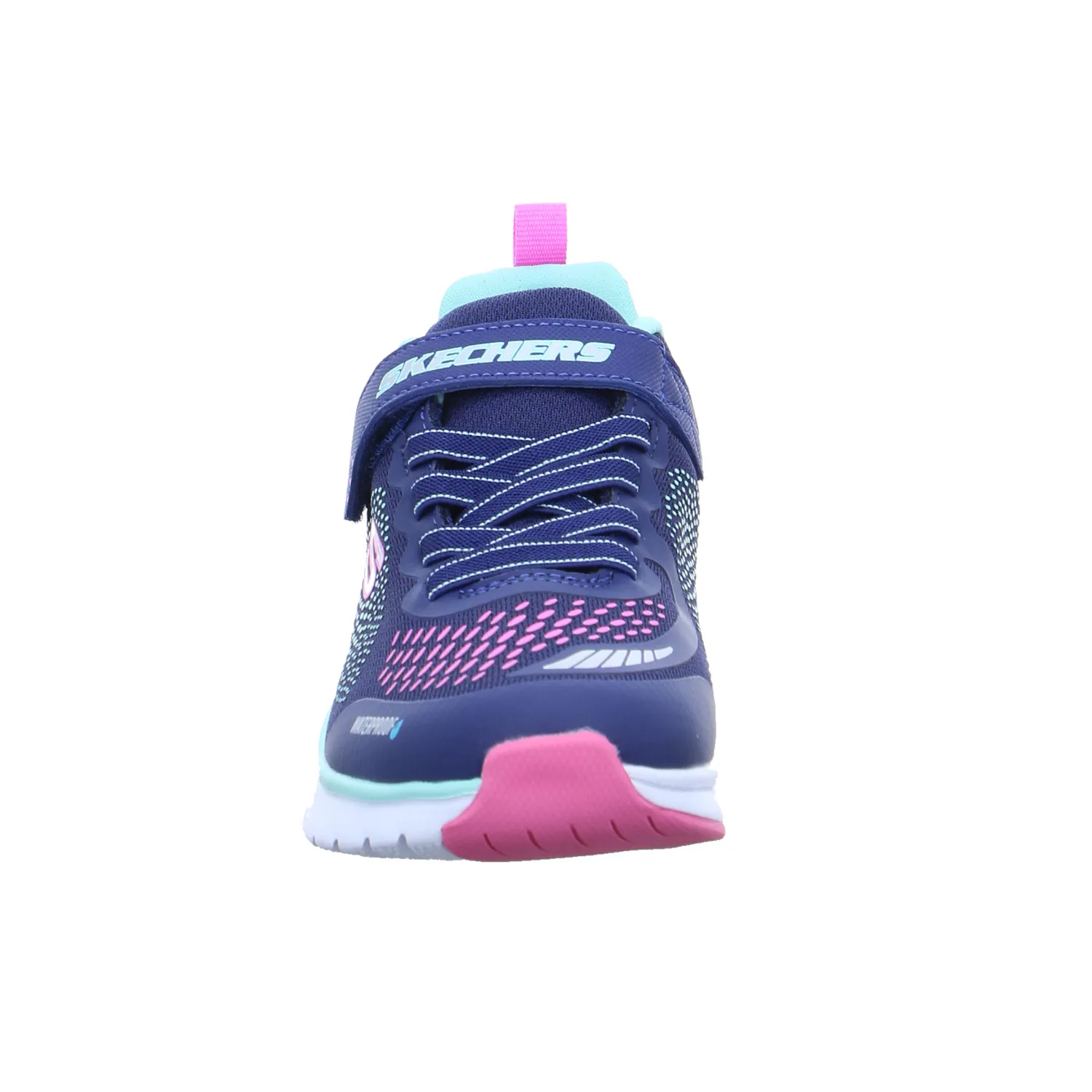 SKECHERS Mädchen-Halbschuh Klett Dunkelblau Textil  Sneaker Waterproof
