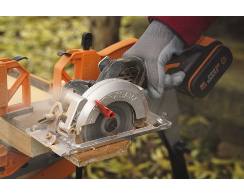 Accu cirkelzaag WORX Nitro 20V Worxsaw 120mm/41mm WX531.9, borstelloze motor + GRATIS extra artikel 20V accu WA3644 (4.0Ah)