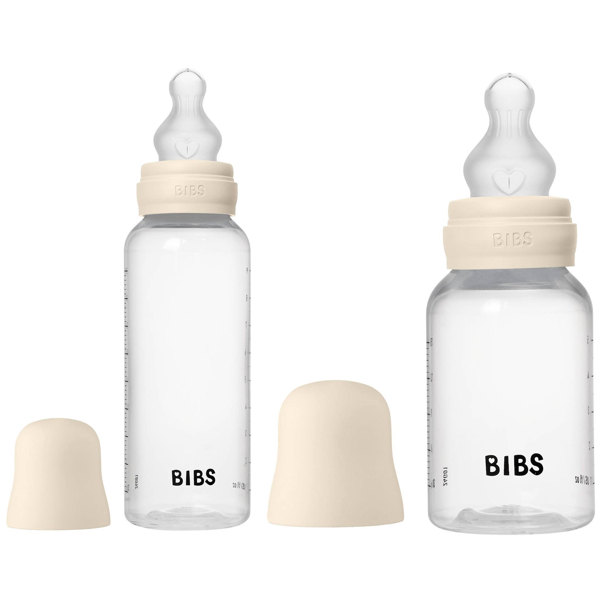 Bibs babyflessen set Grow & Flow - 150ml en 270ml transparant