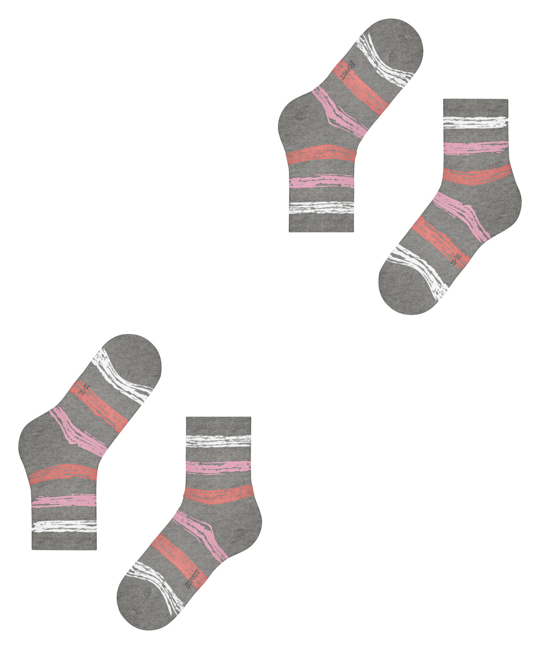 Esprit| Damen Socken Brushed Stripes 2 Pack