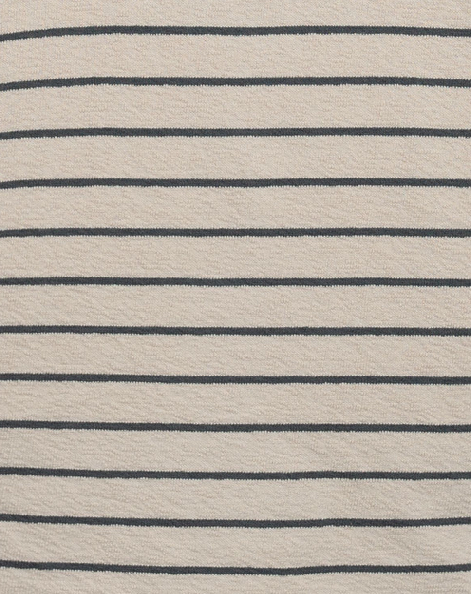 Jersey-Langarmshirt BRUNO STRIPED in hellbraun