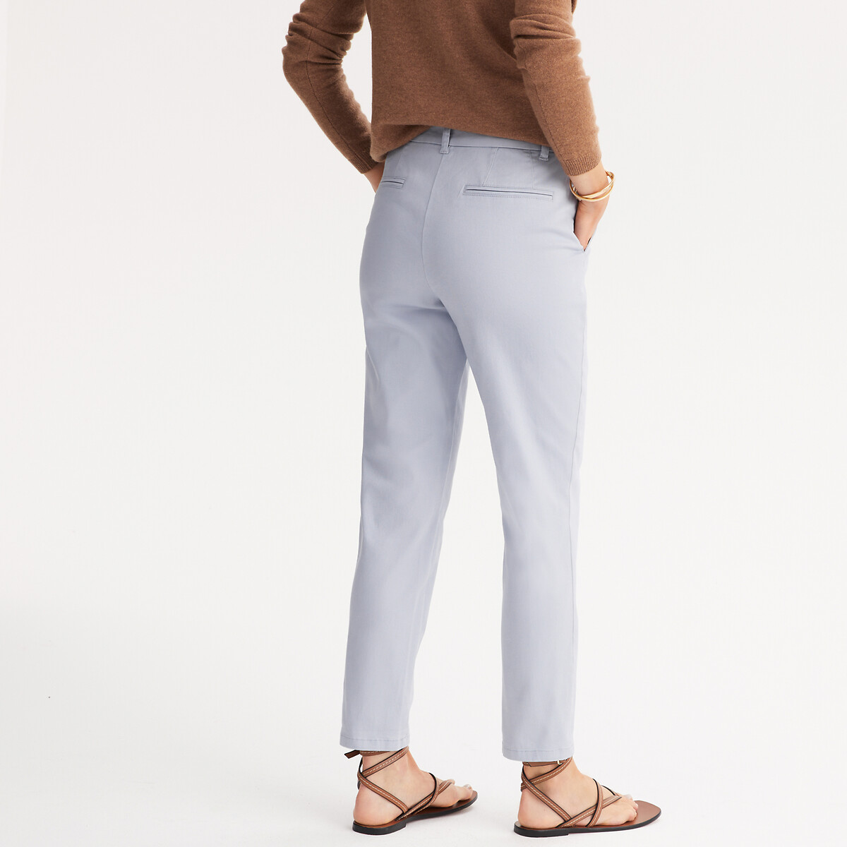 ANNE WEYBURN<br>Calça chino direita, esticar keperstof