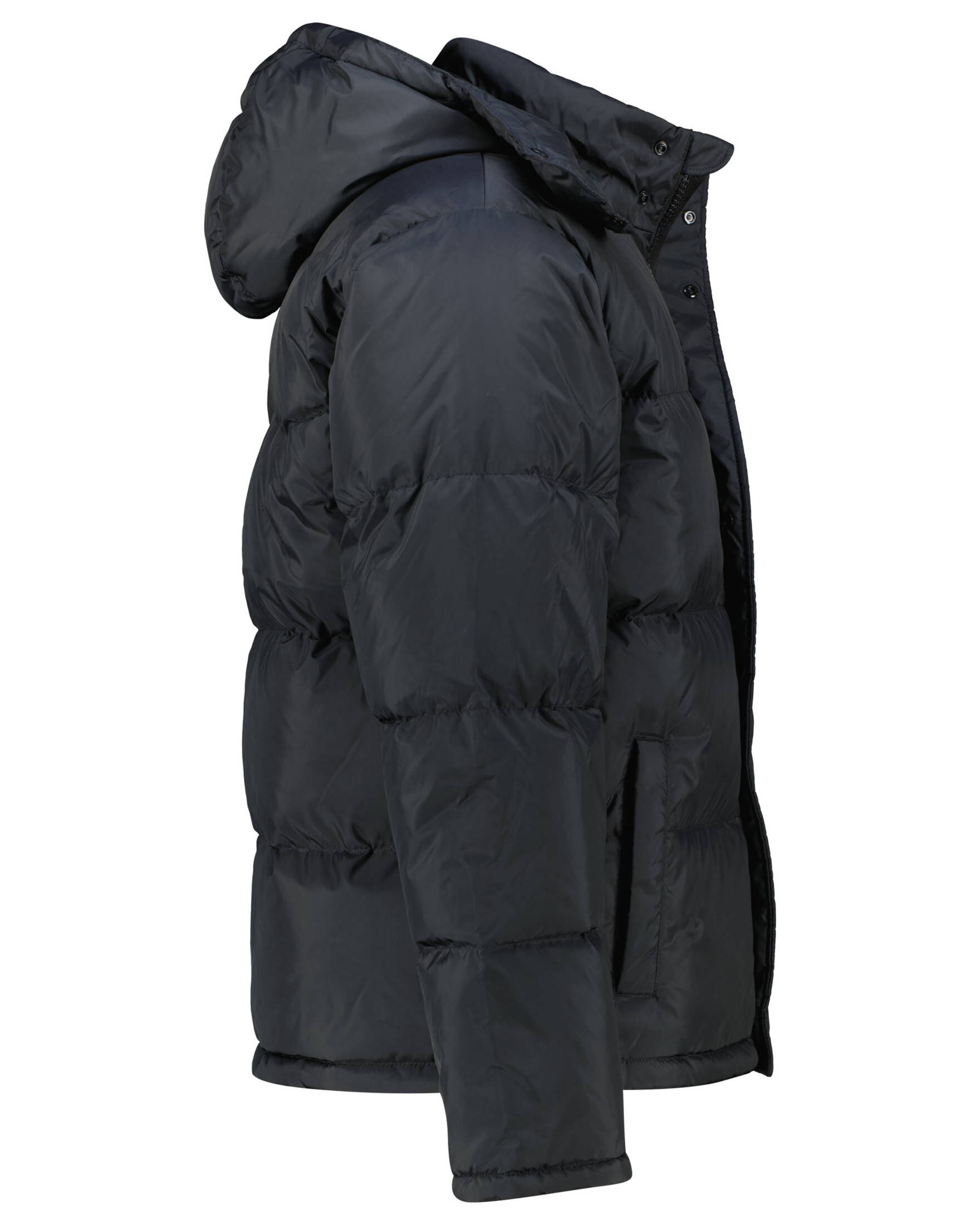 Levi's®| Herren Daunenjacke mit Kapuze LAUREL SHORT PUFFER JET BLACK
