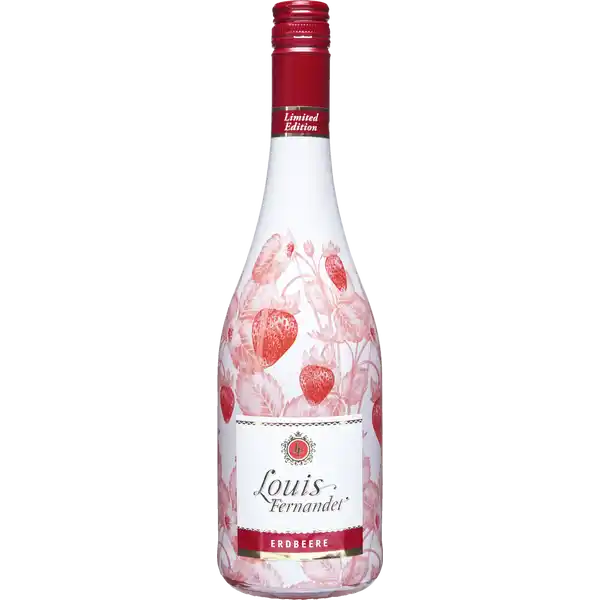 Weinhaltiger Cocktail Erdbeere