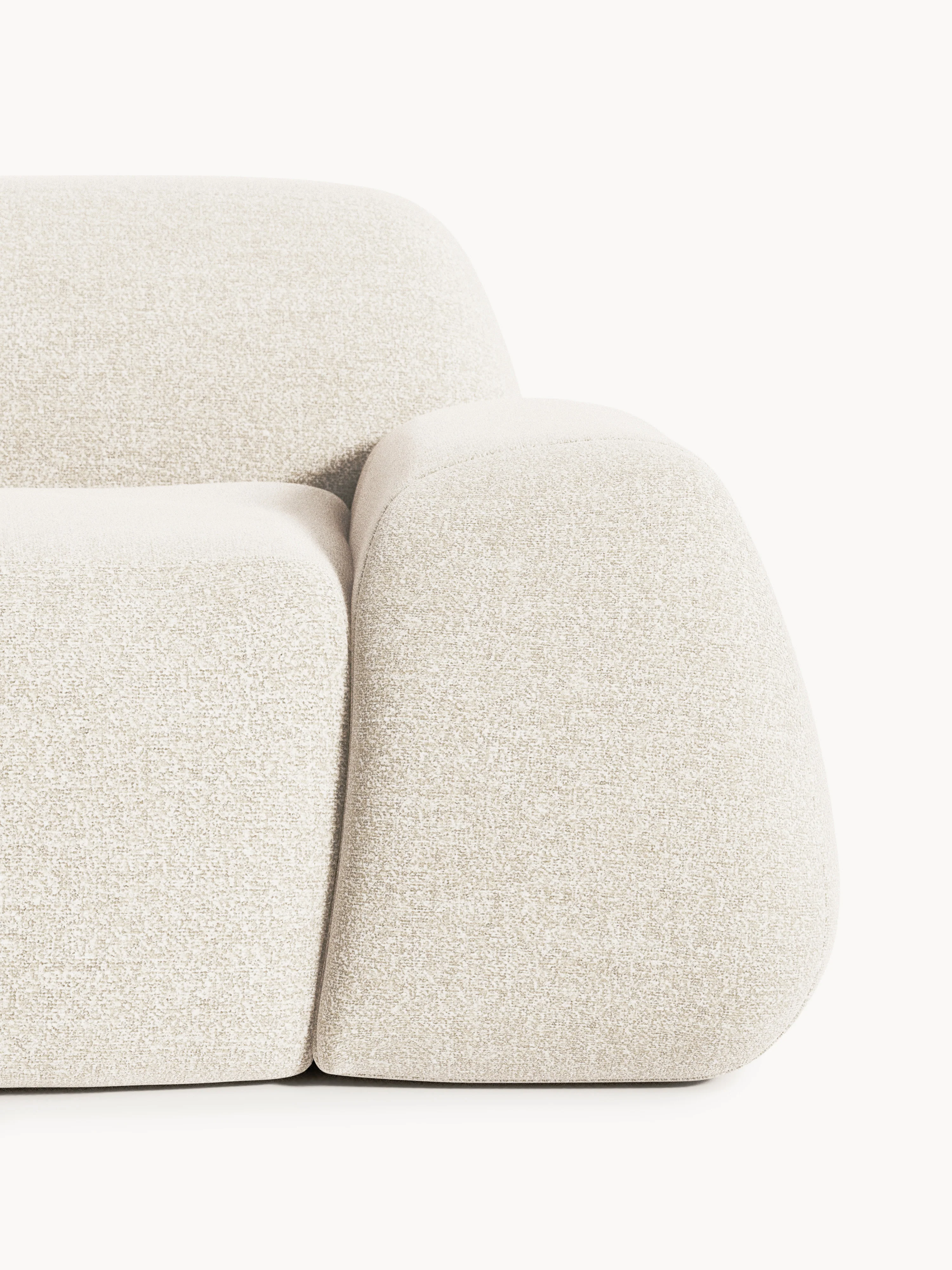 Bouclé bank Wolke (2-zits) met chaise longue