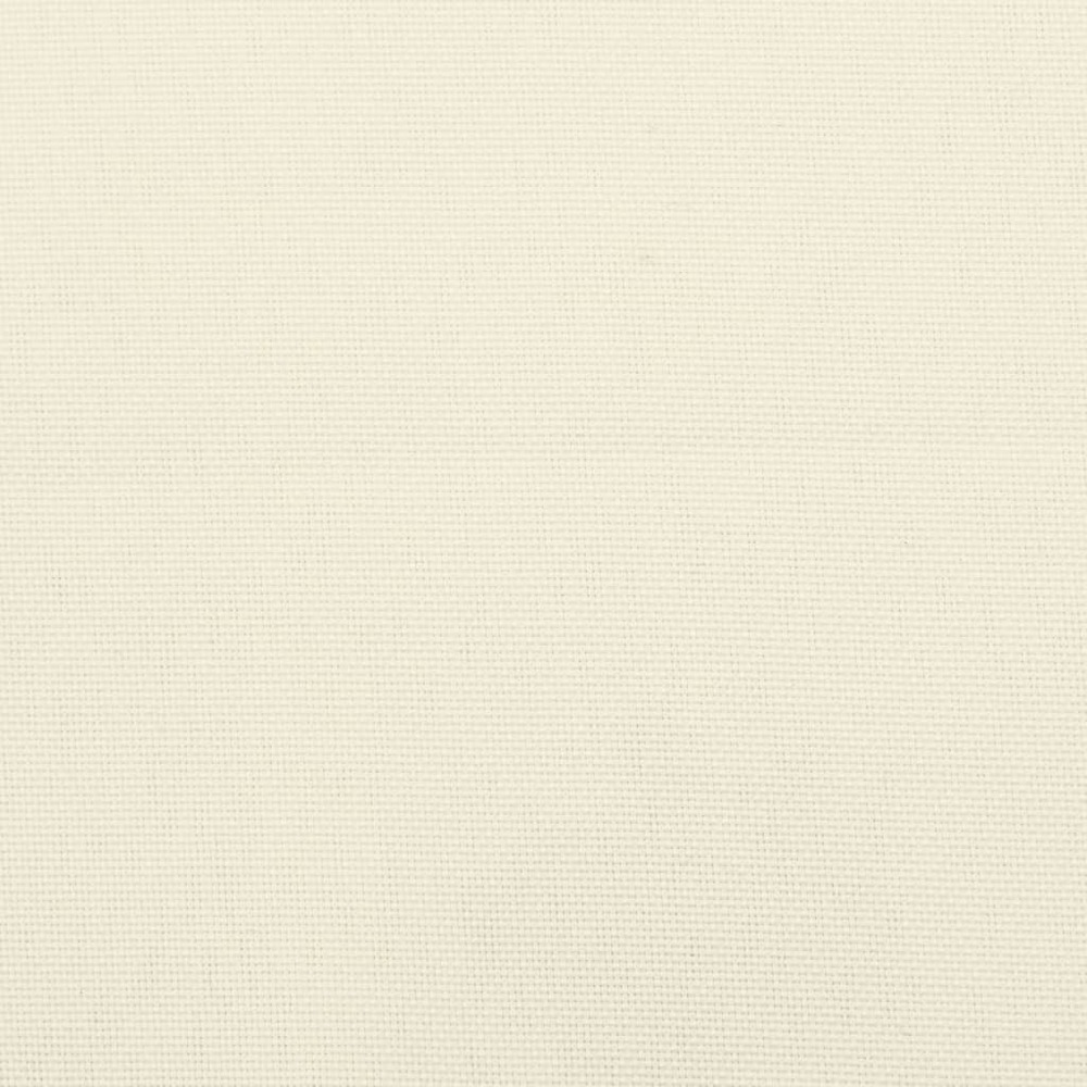Coussins de banc de jardin 2 pcs blanc crème tissu oxford