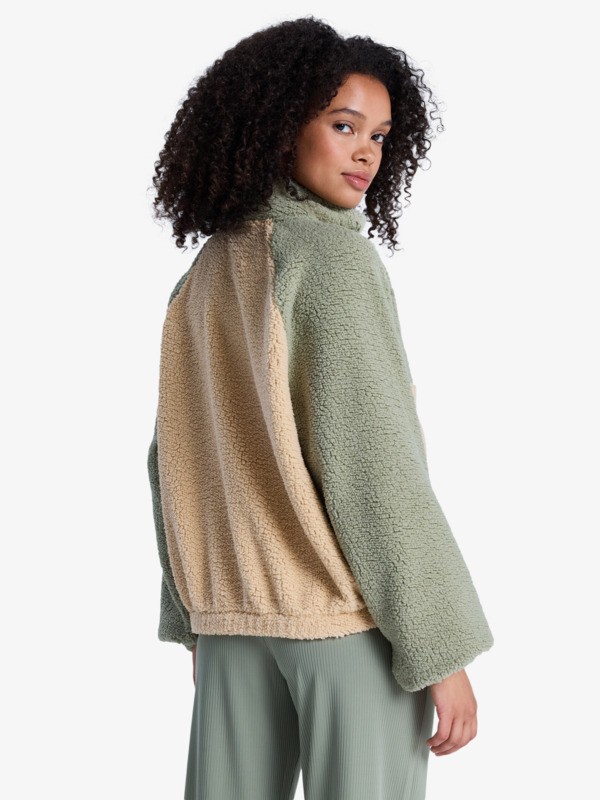 Boundless Spirit Veste sherpa Vert Femme