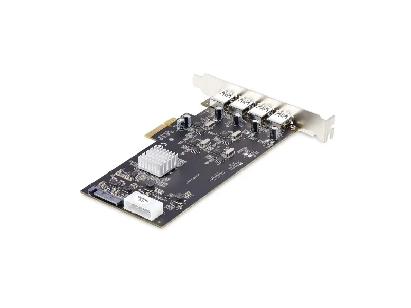 StarTech.com 4-Port USB-A PCIe Card, USB 3.2 5Gbps, 4x USB Controllers - USB-adapter - PCIe 2.0 x4 - USB 3.2 Gen 1 x 4 - sort - for P/N: FCREADMICRO3V2, USB315AC1M, USB3S2SAT3CB