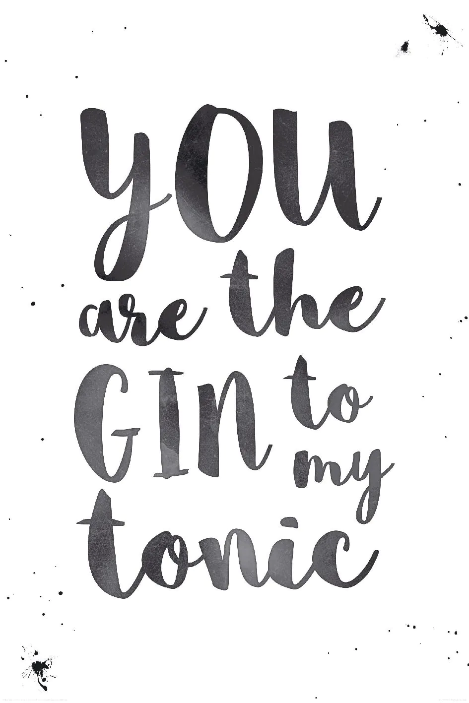 Poster Gin to Tonic, 61 x 91 cm