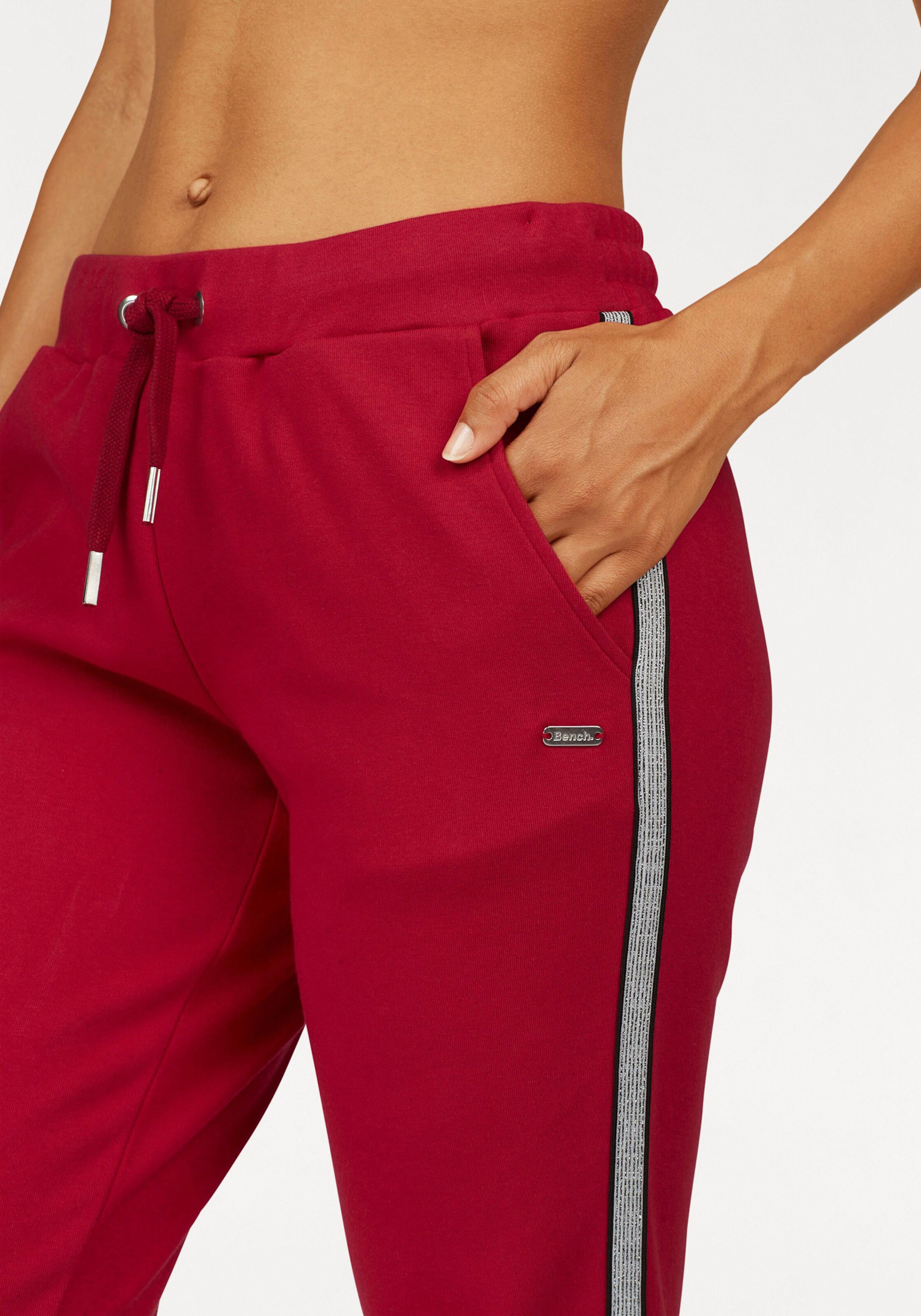 Homewearhose in weinrot