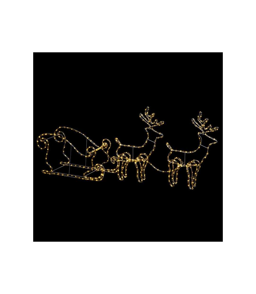 Décoration Lumineuse Traineau 119cm Blanc